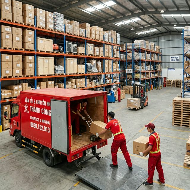 Chuyển kho xưởng Thành Hưng
