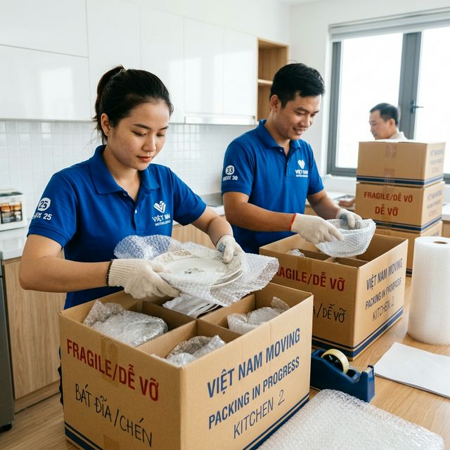 Đóng gói đồ đạc chuyên nghiệp