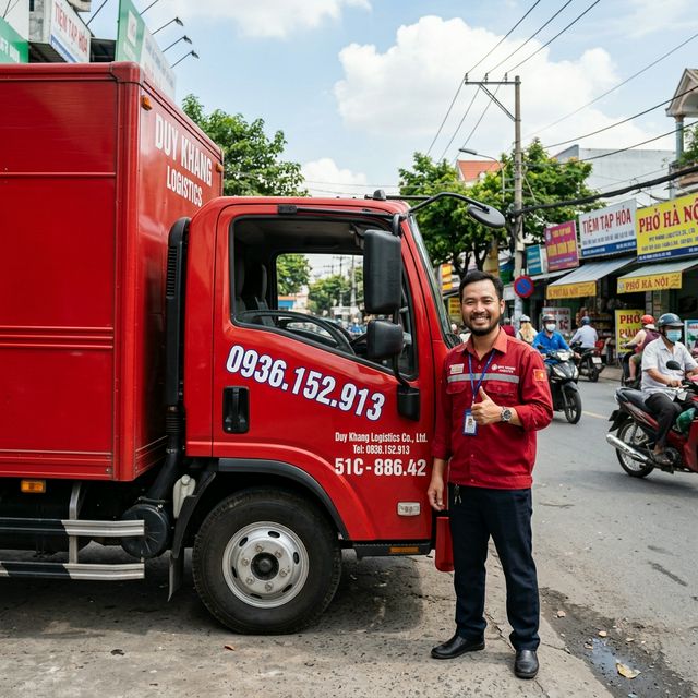 Tài xế taxi tải Thành Hưng chuyên nghiệp